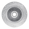 R1 92-94 Ford E-350 Econoline Club Wagon Front Left Drilled & Slotted Silver Brake Rotor