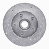 R1 91-94 Ford Explorer Front Right Drilled & Slotted Silver Brake Rotor