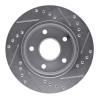 R1 90-97 Ford AEROSTAR Left Front Drilled & Slotted Silver Brake Rotor