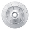 R1 80-85 Ford F-250 2WD (Excl Super Duty) Front Left Drilled & Slotted Silver Brake Rotor