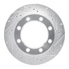 R1 80-94 Ford F-250 4WD (Excl Super Duty) Front Right Drilled & Slotted Silver Brake Rotor EDZ-54108R