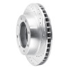 R1 80-94 Ford F-250 4WD (Excl Super Duty) Front Right Drilled & Slotted Silver Brake Rotor EDZ-54108R