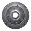 R1 80-85 Ford E-250 Econoline Front Left Drilled & Slotted Silver Brake Rotor