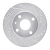 R1 90-01 Ford Escort Front Left Drilled & Slotted Silver Brake Rotor