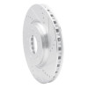 R1 06-10 Pontiac SOLSTICE Front Right Drilled & Slotted Silver Brake Rotor