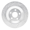 R1 04-07 Ford Freestar Rear Right Drilled & Slotted Silver Brake Rotor