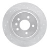 R1 16-18 Buick EnvisIon Rear Right Drilled & Slotted Silver Brake Rotor