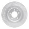 R1 16-18 Buick EnvisIon Rear Right Drilled & Slotted Silver Brake Rotor