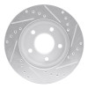 R1 01-07 Buick Rendezvous Front Left Drilled & Slotted Silver Brake Rotor