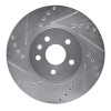 R1 13-22 Buick Encore Front Left Drilled & Slotted Silver Brake Rotor