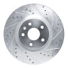 R1 13-19 Buick Regal Front Right Drilled & Slotted Silver Brake Rotor