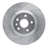 R1 13-19 Buick Regal Front Left Drilled & Slotted Silver Brake Rotor
