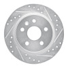 R1 11-22 Buick Encore Rear Right Drilled & Slotted Silver Brake Rotor