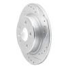 R1 11-22 Buick Encore Rear Right Drilled & Slotted Silver Brake Rotor