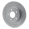 R1 05-05 Buick TERRAZA Rear Left Drilled & Slotted Silver Brake Rotor
