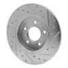 R1 05-05 Buick TERRAZA Rear Left Drilled & Slotted Silver Brake Rotor