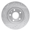R1 11-16 Buick LaCrosse Front Right Drilled & Slotted Silver Brake Rotor