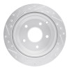 R1 05-06 Pontiac GTO Rear Right Drilled & Slotted Silver Brake Rotor