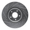 R1 05-06 Pontiac GTO Front Right Drilled & Slotted Silver Brake Rotor