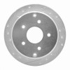 R1 04-04 Pontiac GTO Rear Left Drilled & Slotted Silver Brake Rotor