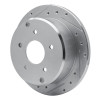 R1 04-04 Pontiac GTO Rear Left Drilled & Slotted Silver Brake Rotor