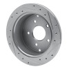 R1 04-04 Pontiac GTO Rear Left Drilled & Slotted Silver Brake Rotor
