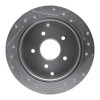 R1 04-04 Pontiac GTO Rear Left Drilled & Slotted Silver Brake Rotor