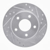 R1 90-90 Pontiac 6000 Rear Right Drilled & Slotted Silver Brake Rotor