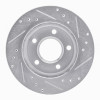 R1 90-90 Pontiac 6000 Rear Left Drilled & Slotted Silver Brake Rotor
