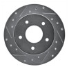 R1 84-88 Pontiac 6000 Rear Left Drilled & Slotted Silver Brake Rotor
