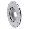 R1 04-19 Ford Escape Front Right Drilled & Slotted Silver Brake Rotor
