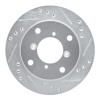 R1 89-01 Chevrolet Metro Front Right Drilled & Slotted Silver Brake Rotor