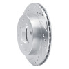 R1 89-01 Chevrolet Metro Front Left Drilled & Slotted Silver Brake Rotor