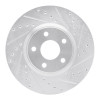 R1 04-19 Ford Escape Front Right Drilled & Slotted Silver Brake Rotor EDZ-54069R