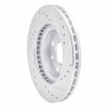 R1 90-93 Asuna SUNFIRE Front Left Drilled & Slotted Silver Brake Rotor