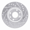 R1 90-93 Asuna SUNFIRE Front Left Drilled & Slotted Silver Brake Rotor