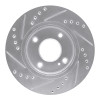 R1 11-19 Ford Fiesta (USA/Canada) Front Right Drilled & Slotted Silver Brake Rotor