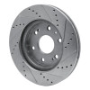 R1 09-20 Chevrolet TAHOE Front Left Drilled & Slotted Silver Brake Rotor