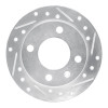 R1 78-80 Ford Fiesta (USA/Canada) Front Right Drilled & Slotted Silver Brake Rotor