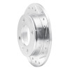 R1 78-80 Ford Fiesta (USA/Canada) Front Right Drilled & Slotted Silver Brake Rotor