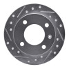 R1 78-80 Ford Fiesta (USA/Canada) Front Left Drilled & Slotted Silver Brake Rotor