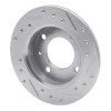R1 78-80 Ford Fiesta (USA/Canada) Front Left Drilled & Slotted Silver Brake Rotor