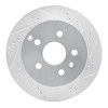 R1 10-17 Chevrolet Equinox Rear Right Drilled & Slotted Silver Brake Rotor