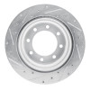 R1 09-20 Chevrolet Express 4500 Rear Right Drilled & Slotted Silver Brake Rotor