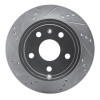 R1 09-20 Chevrolet Express 4500 Rear Left Drilled & Slotted Silver Brake Rotor