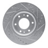 R1 06-09 Buick Rainier Front Left Drilled & Slotted Silver Brake Rotor