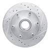 R1 94-02 Chevrolet Express 2500 Front Right Drilled & Slotted Silver Brake Rotor