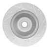R1 93-95 Chevrolet G10 Front Right Drilled & Slotted Silver Brake Rotor