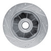 R1 92-02 Chevrolet C1500 Suburban Front Right Drilled & Slotted Silver Brake Rotor