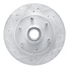 R1 88-96 Chevrolet C2500 Front Left Drilled & Slotted Silver Brake Rotor
